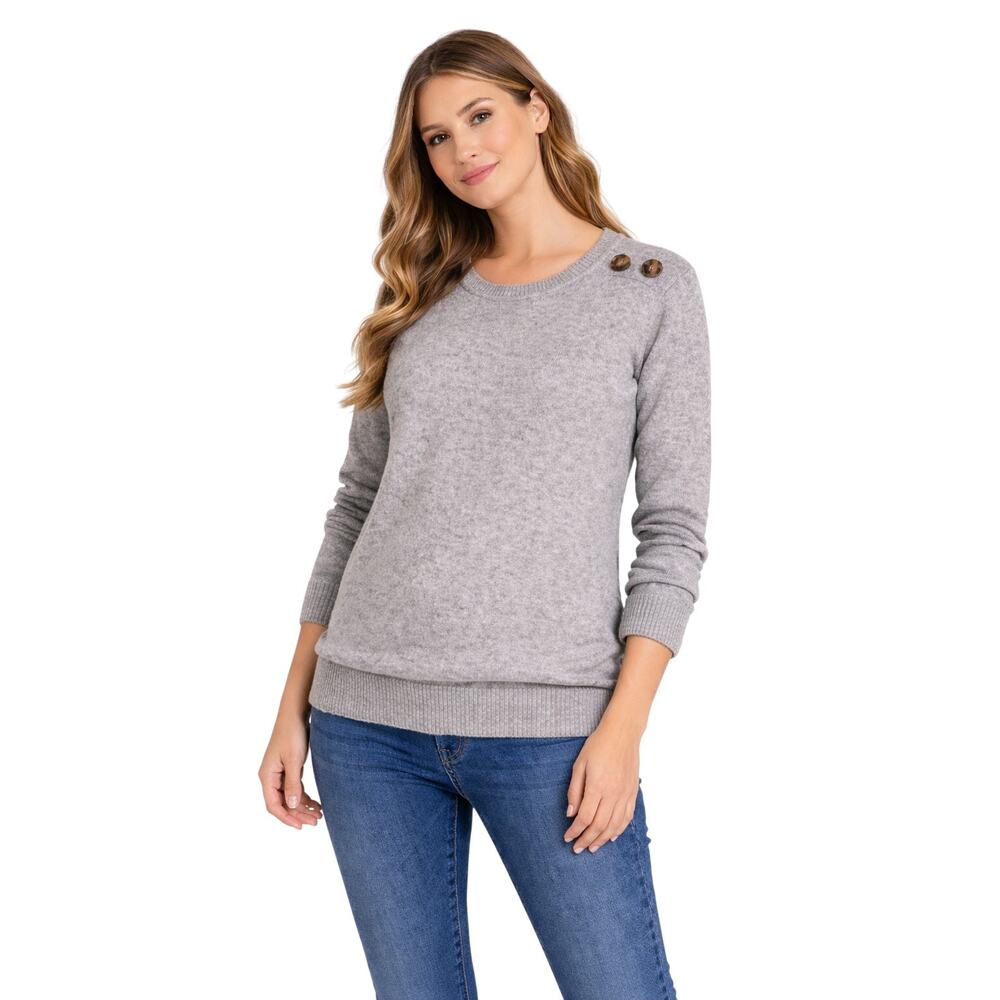 Pink Clover Stitchfix Gray Sweater Size Large